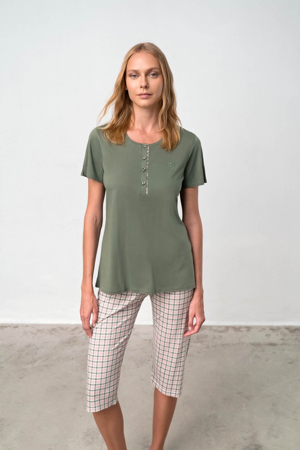 Vamp - Πυτζάμα με Πατιλέτα 18210 GREEN KHAKI