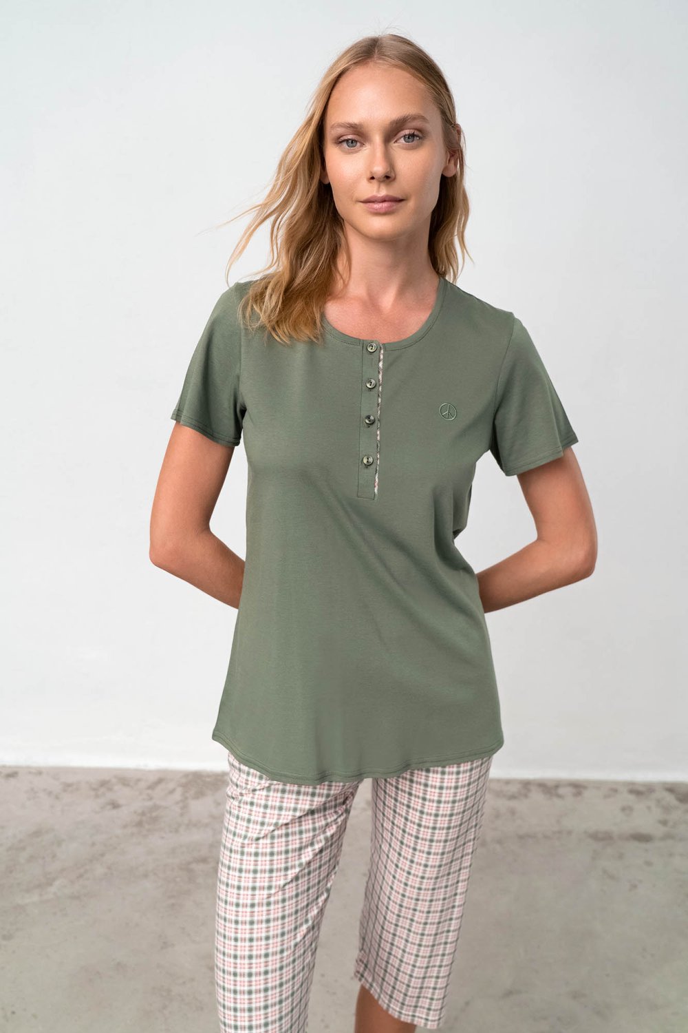 Vamp - Πυτζάμα με Πατιλέτα 18210 GREEN KHAKI