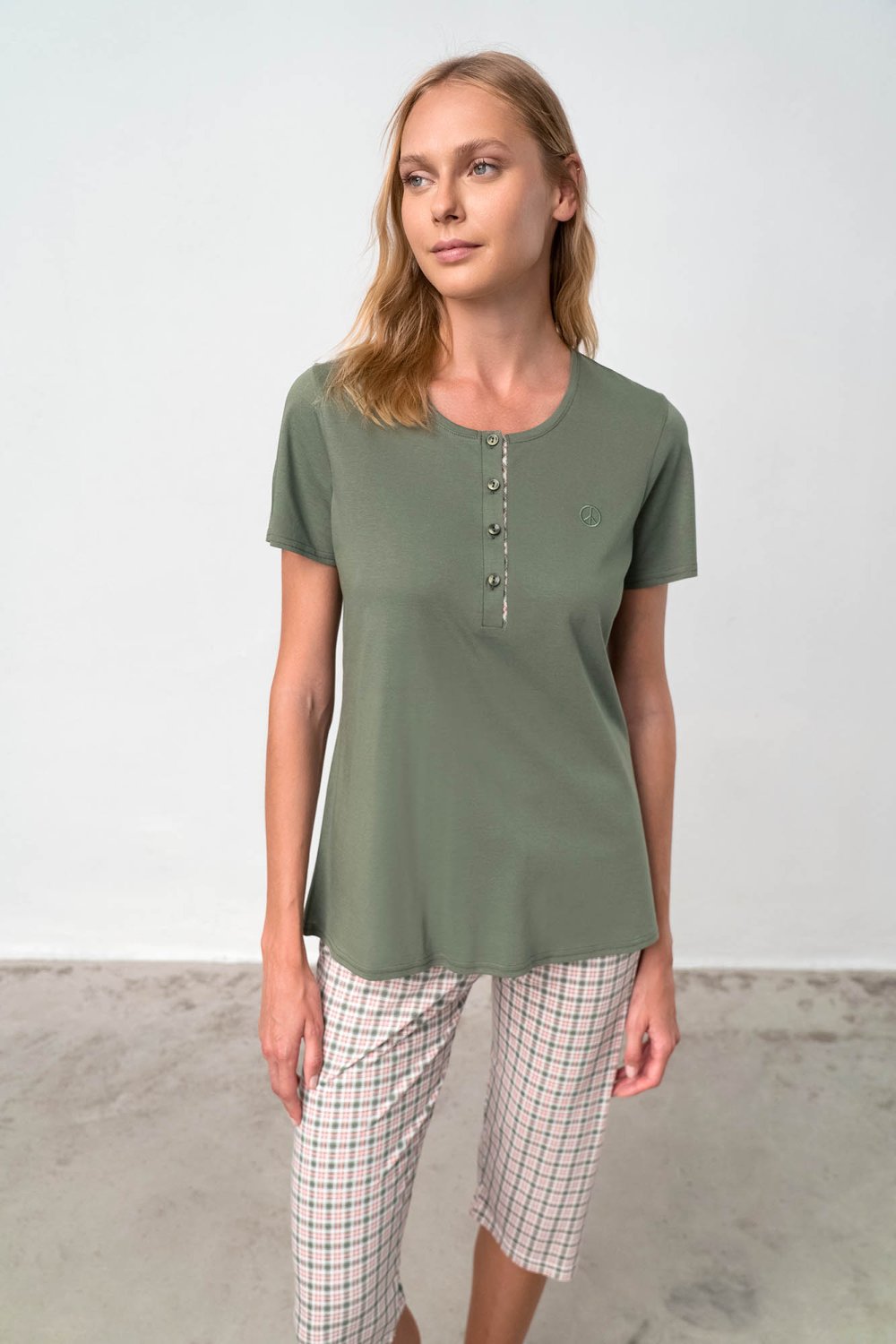 Vamp - Πυτζάμα με Πατιλέτα 18210 GREEN KHAKI